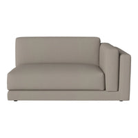 Light gray, modern sofa with a clean, solid pattern and square edges, perfect for contemporary decor.