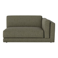 Textured olive green sofa with a minimalist design, featuring a subtle pattern for added elegance. Perfect for modern decor.