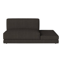Gray upholstered sofa with a sleek, modern design and subtle texture. Perfect for contemporary interiors.
