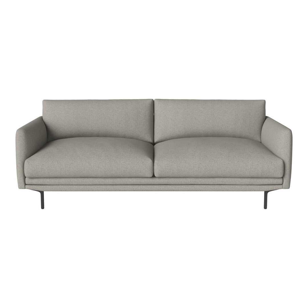 Stylish light gray modern sofa with simple lines and no visible patterns. Clean design for contemporary spaces.