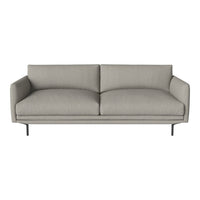 Stylish light gray modern sofa with simple lines and no visible patterns. Clean design for contemporary spaces.