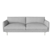 Light gray modern sofa with a smooth texture and minimalistic design. Ideal for contemporary living spaces.