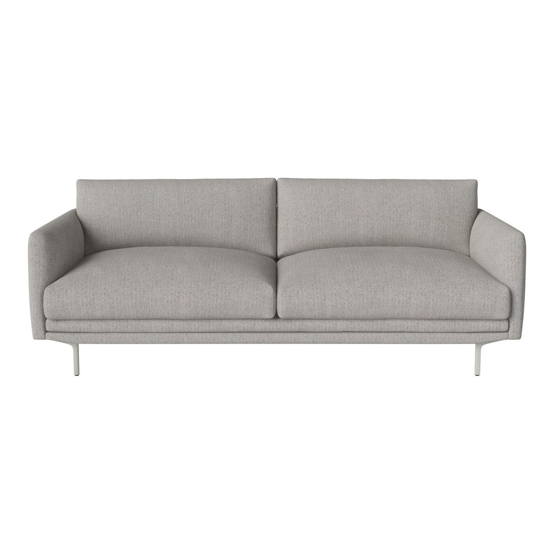 Light gray modern sofa with a smooth fabric texture and minimalist design. Perfect for contemporary interiors.