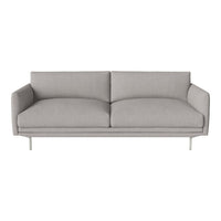 Light gray modern sofa with sleek lines and minimalist design, perfect for contemporary interiors.