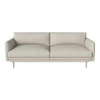 Light beige modern sofa with smooth, minimalist design and plush, cushioned seats. Ideal for contemporary spaces.