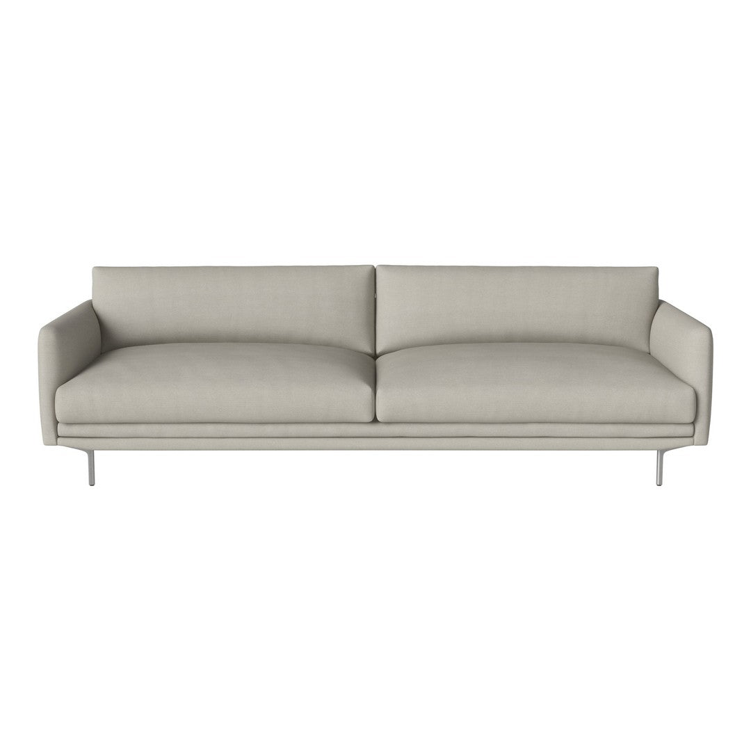 Light gray modern sofa with smooth, minimalist design and subtle texture. Ideal for contemporary interiors.