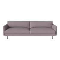 Modern light gray sofa with a sleek, minimalist design and soft, smooth upholstery. Perfect for contemporary decor.