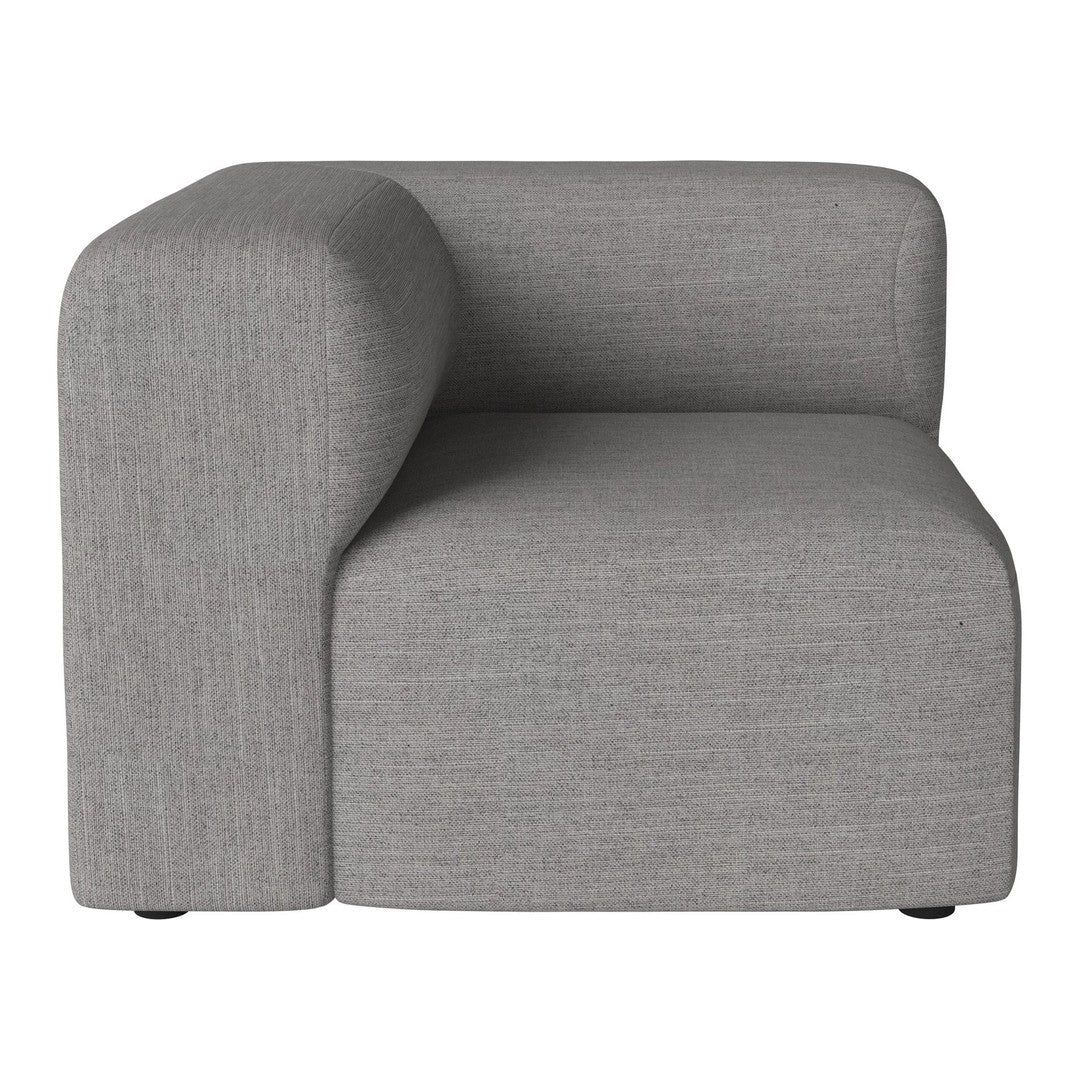 Short gray foam chair with a smooth, modern design and subtle texture, perfect for contemporary interiors.