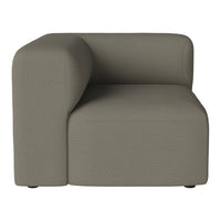 Gray textured modular sofa section with a smooth, contemporary design. Ideal for modern living spaces.