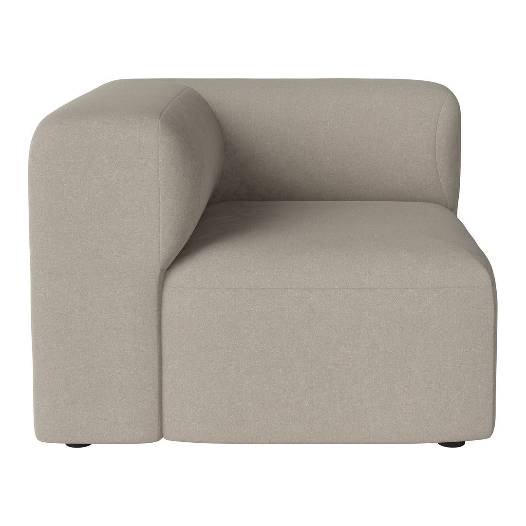 Light beige modular sofa with a smooth, minimalist design and no visible patterns. Ideal for modern spaces.