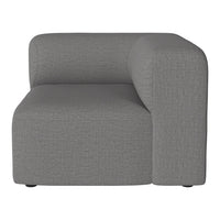 Gray textured fabric sofa with a sleek modern design and clean lines. Perfect for contemporary living spaces.