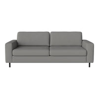 Light gray modern sofa with a sleek, minimalist design and smooth upholstery, perfect for contemporary interiors.