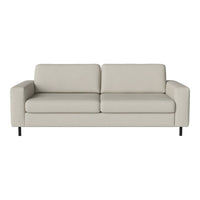 Light gray modern sofa with smooth, minimalist design and subtle texture. Perfect for contemporary living spaces.