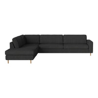 Modern dark gray sectional sofa with clean lines and subtle texture. Perfect for contemporary living spaces.