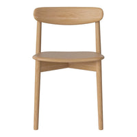 Light natural wood chair with a smooth, minimalist design and no visible patterns. Ideal for modern decor.