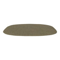 Olive green, textured oval rug with a subtle, woven pattern for stylish home decor. Perfect for any room.
