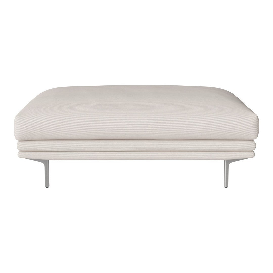 Light beige upholstery with smooth, minimalistic design and sleek metal legs. Ideal for modern decor.