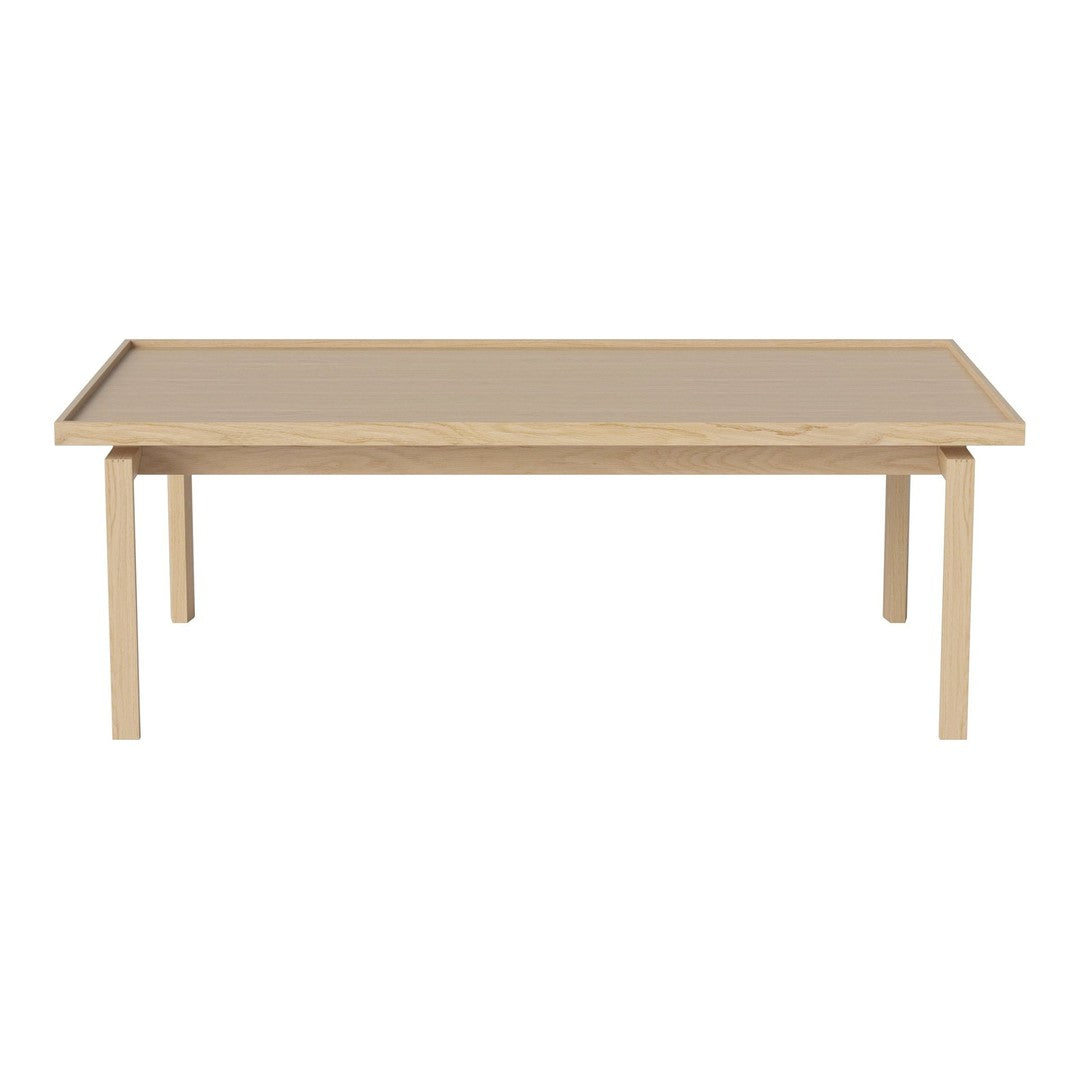 Light wood coffee table with a sleek, minimal design and smooth, natural finish. Perfect for modern decor.