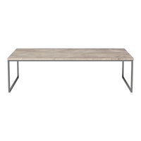Gray-textured tabletop with a sleek metal frame, perfect for modern decor and minimalist aesthetics.