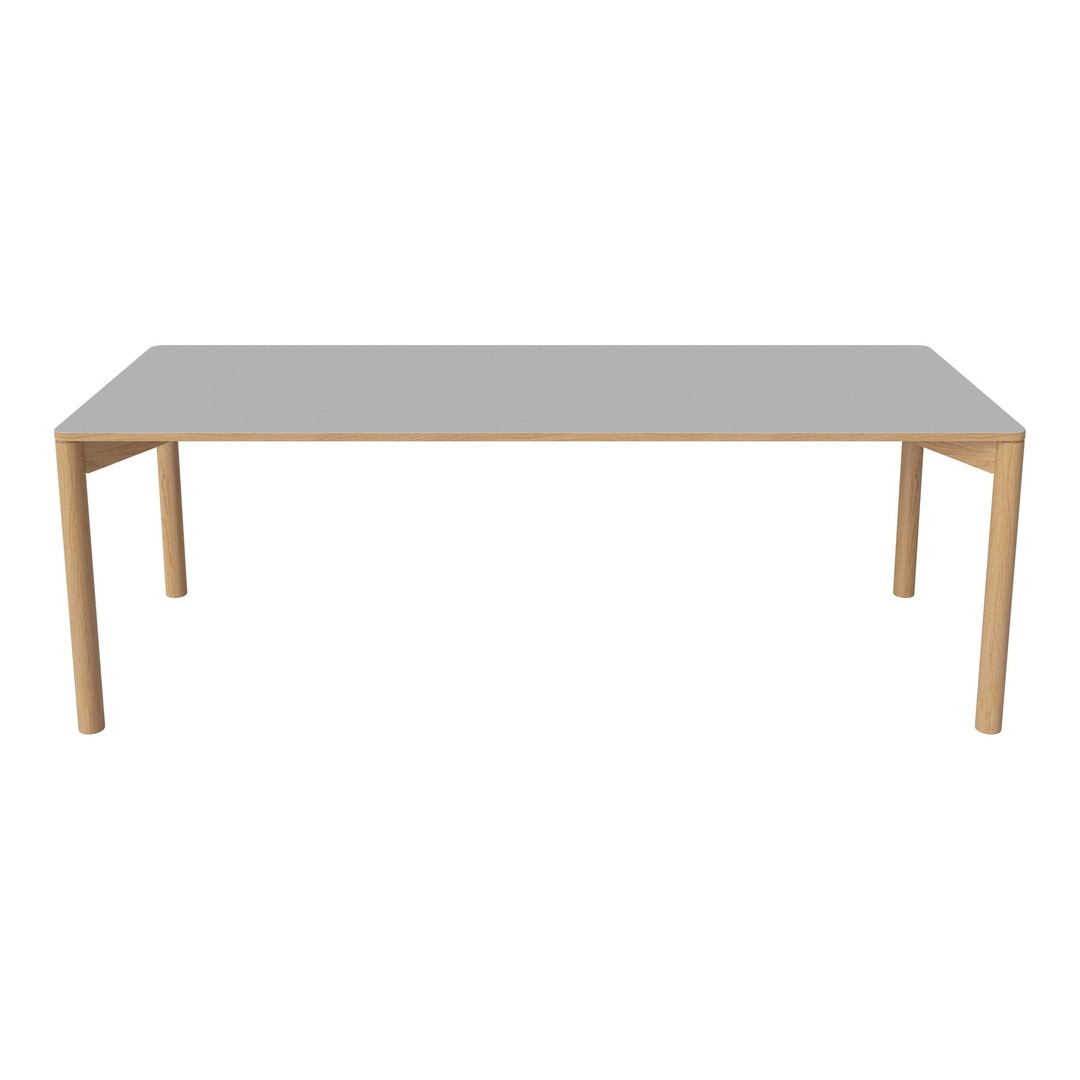Gray tabletop with natural wood legs, featuring a sleek, modern design and minimalist aesthetic. Perfect for any decor.