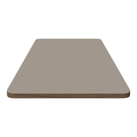 Solid light beige tabletop with smooth edges, featuring a minimalist design and earthy tones. Perfect for any decor.