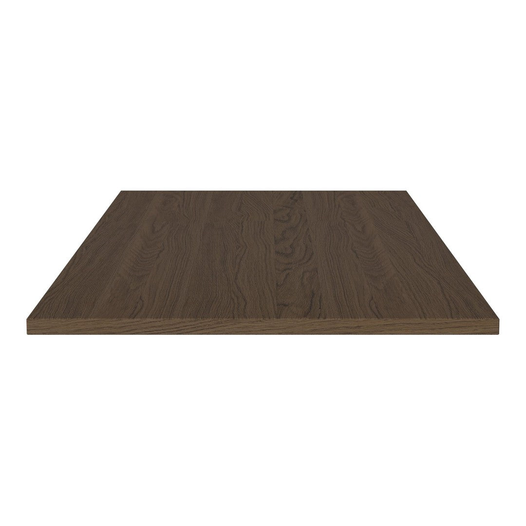Dark brown wood grain tabletop with subtle texture and rich, warm tones. Perfect for modern or rustic decor.