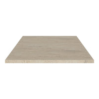 Light beige square stone slab with subtle natural texture and smooth finish, ideal for countertops or decor.