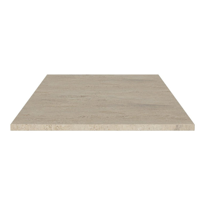 Light beige square stone slab with subtle natural texture and smooth finish, ideal for countertops or decor.