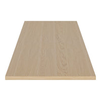 Light blonde wood tabletop featuring subtle grains and a smooth finish, ideal for modern furniture designs.