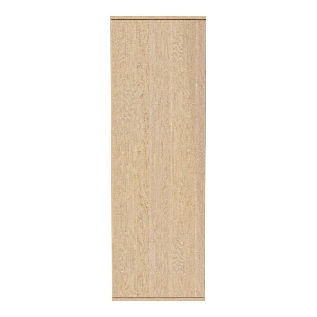 Light oak wood finish with subtle grain texture, offering a clean, minimalist design. Ideal for modern decor.