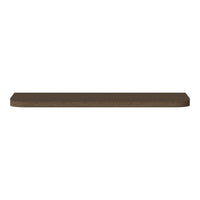 Solid dark brown shelf with a smooth, minimalist design, perfect for modern home decor.
