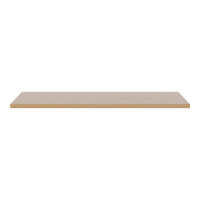 Beige flat shelf with a smooth, matte finish, perfect for modern decor and versatile styling options.