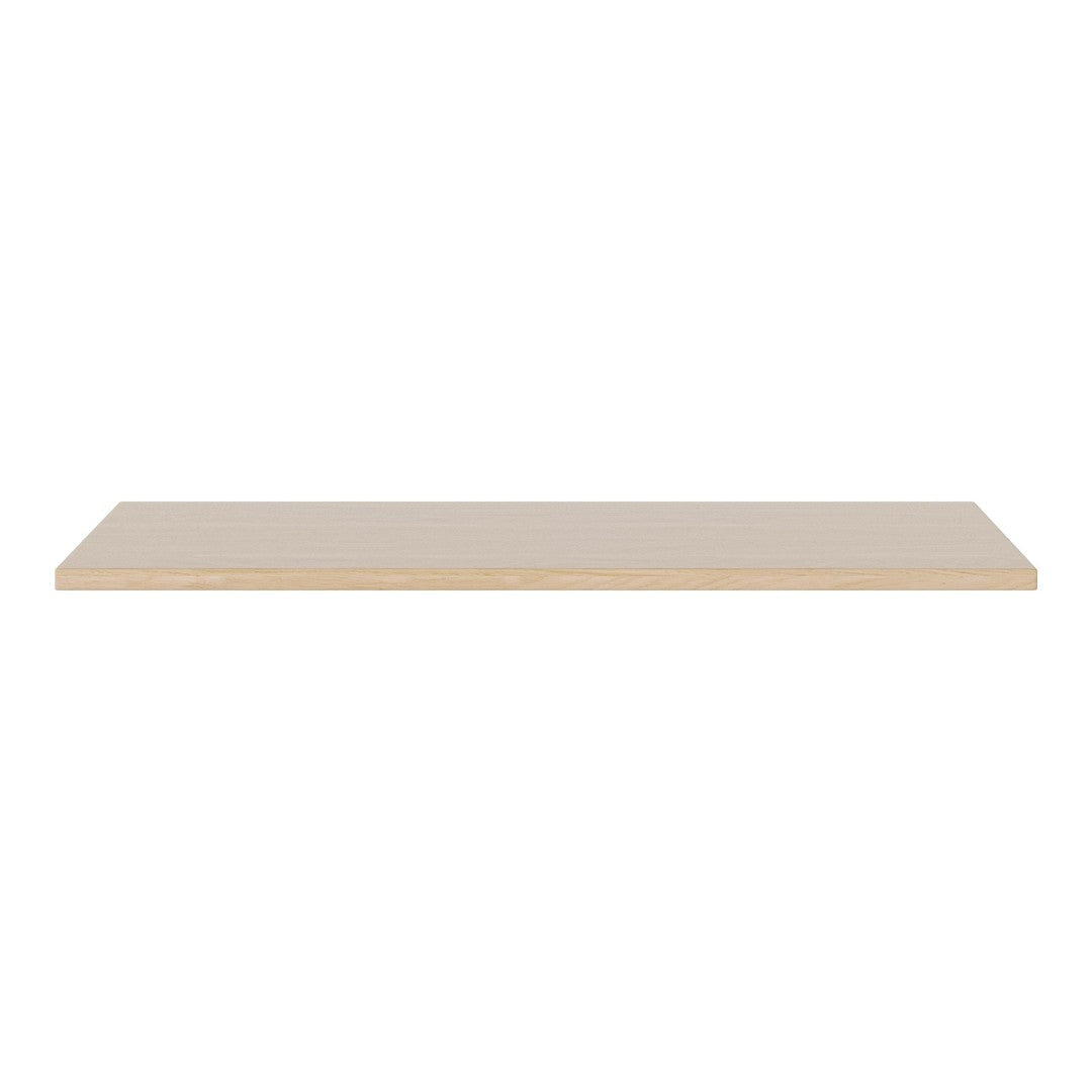 Light beige rectangular shelf with a smooth, matte finish and no visible patterns or textures.