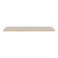 Light beige rectangular shelf with a smooth, matte finish and no visible patterns or textures.