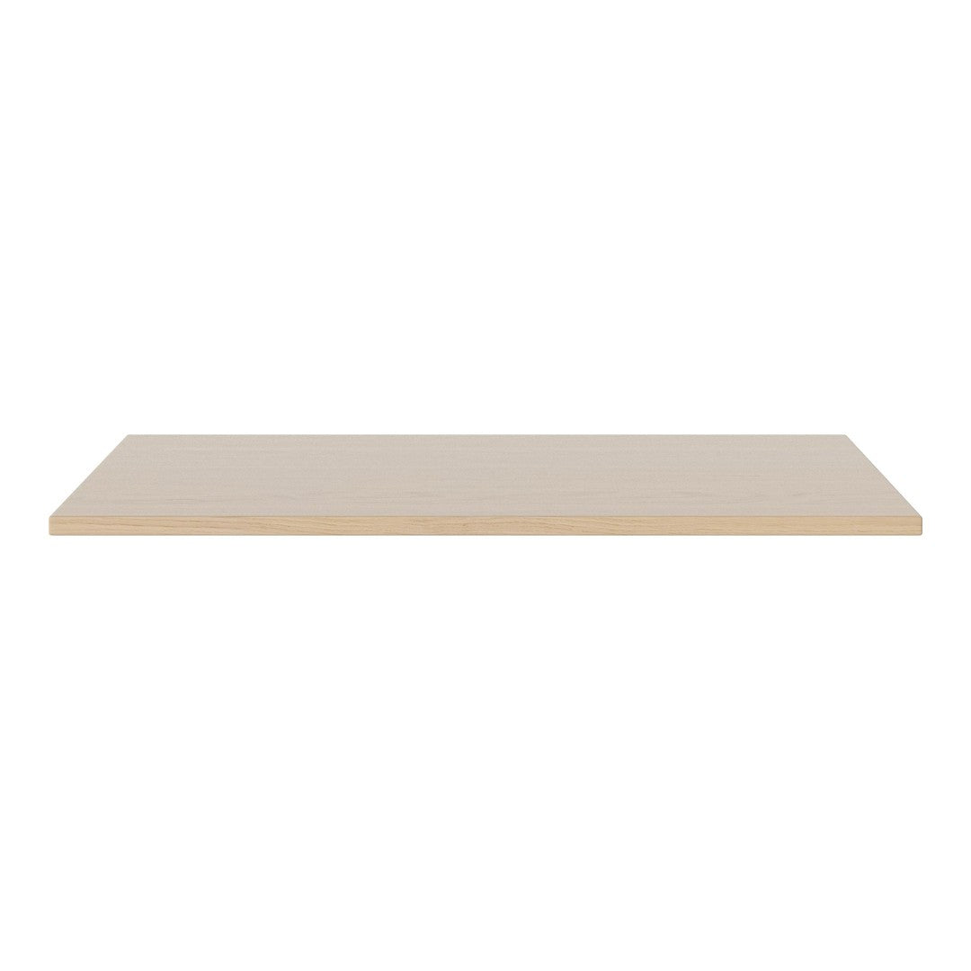 Light beige rectangular shelf with a smooth surface and no patterns, perfect for versatile home decor.
