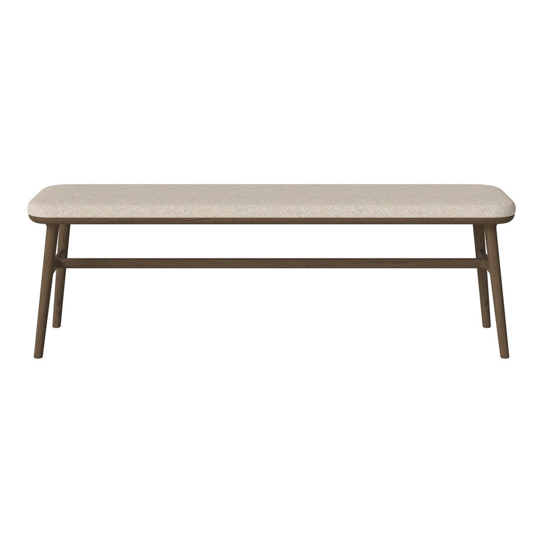 Light beige tabletop with a smooth texture and natural wood legs, creating a minimalistic and modern design.