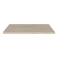 Neutral beige tabletop with subtle veining, perfect for modern decor and versatile styling.