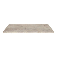 Light gray rectangular tabletop with subtle natural veining and a smooth, matte finish, ideal for modern decor.