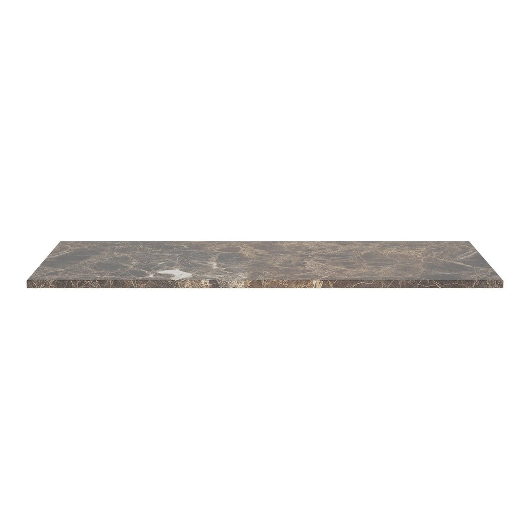 Gray and beige marble tabletop with subtle veining, perfect for modern decor and furniture.