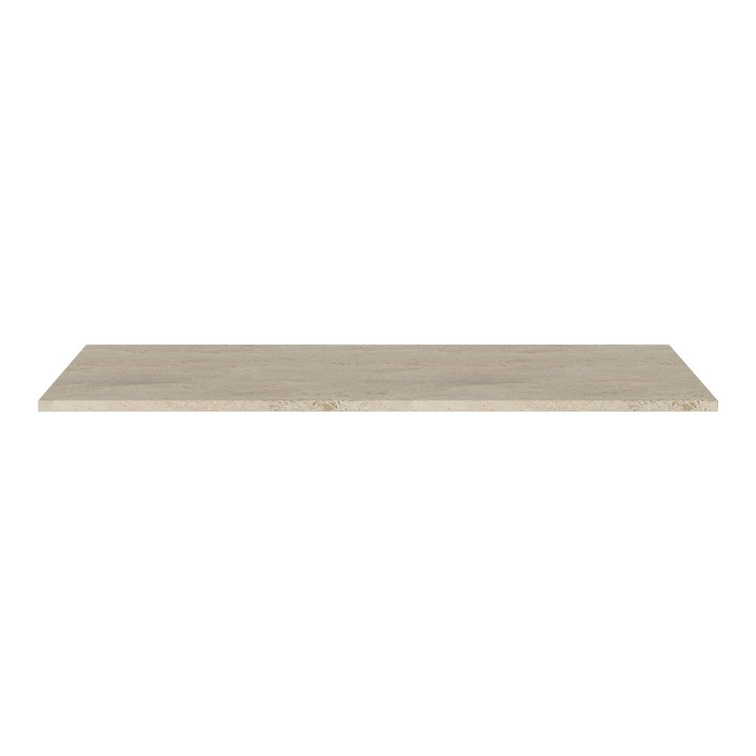 Light gray wooden shelf with a smooth, natural finish and subtle grain pattern. Ideal for minimalistic decor.
