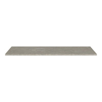 Gray rectangular tabletop with a smooth, subtle stone-like texture, perfect for modern decor.