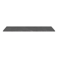 Dark gray marble shelf with white veining, sleek and modern design, perfect for contemporary decor.