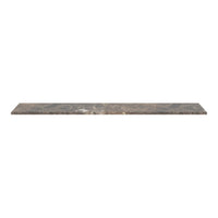 Smooth, gray countertop with subtle marbling in warm beige and lighter speckles, ideal for modern spaces.
