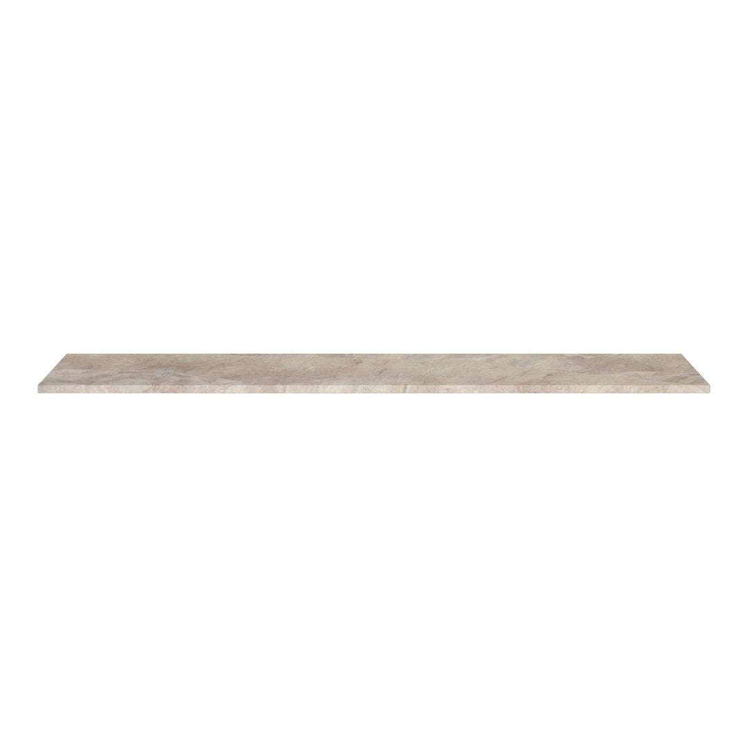 Light gray shelf with a subtle marbled pattern, ideal for modern home decor and organization.