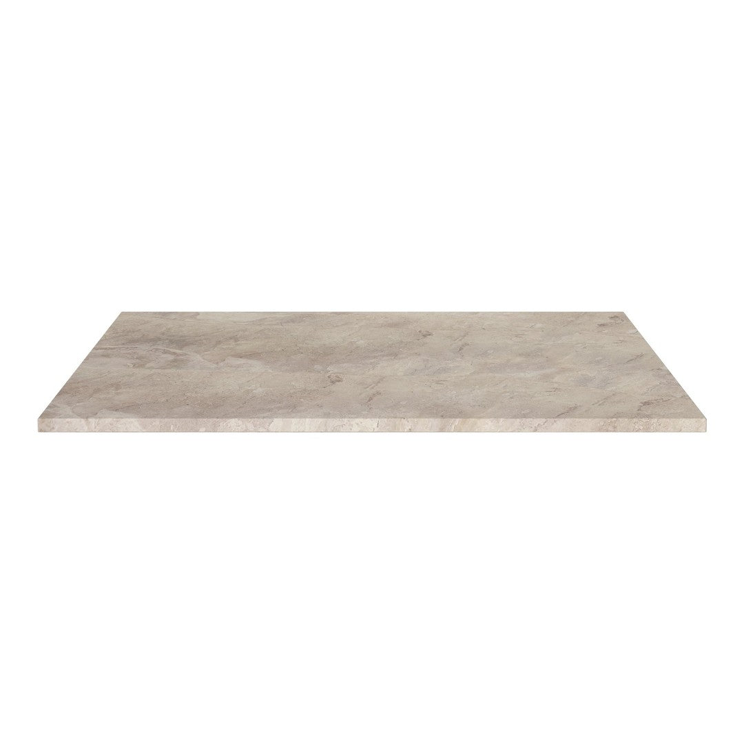 Light gray rectangular surface with subtle marbled pattern, ideal for modern decor.