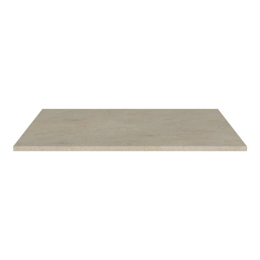 Light gray tabletop with a smooth, matte finish and subtle texture, ideal for modern decor.
