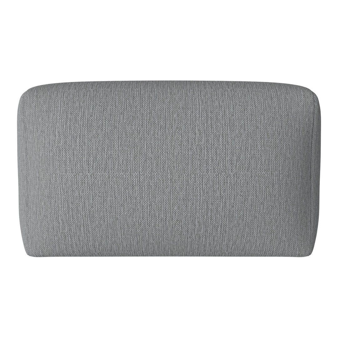 Solid gray pillow with a textured pattern, perfect for adding a modern touch to any decor.