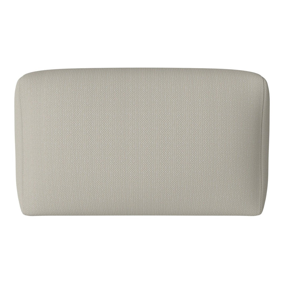 Light beige rectangular pillow with a subtle textured pattern, ideal for modern decor.