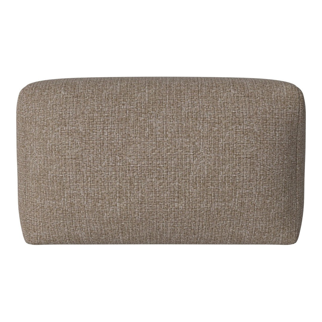 Textured brown fabric cushion with a subtle woven pattern, perfect for adding warmth to any decor.