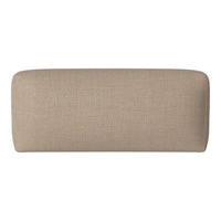 Beige textured cushion with a smooth, minimalist design, perfect for adding warmth to any space.